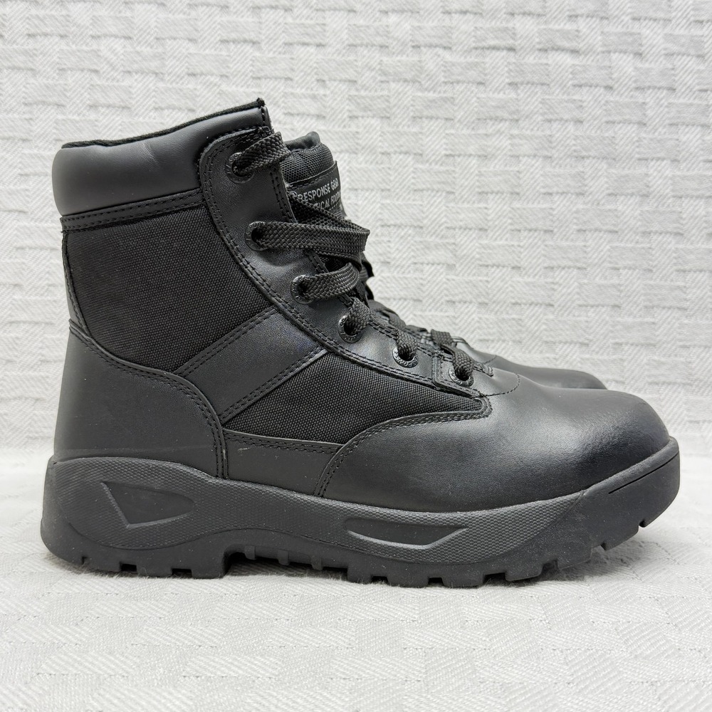 Response Gear 1003 Boots Mens Size 8.5 Black Combat Slip Resistant Tactical‎